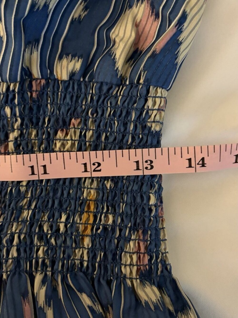 Lauren Moffatt Women’s Blue Sleeveless 100% Silk Mini Dress Size 0 - Picture 7 of 9